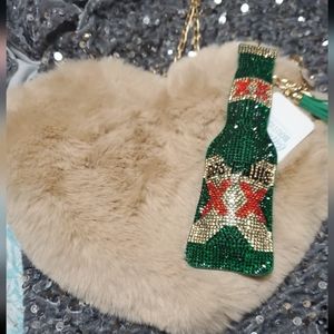 Dos equis xx bling keychain